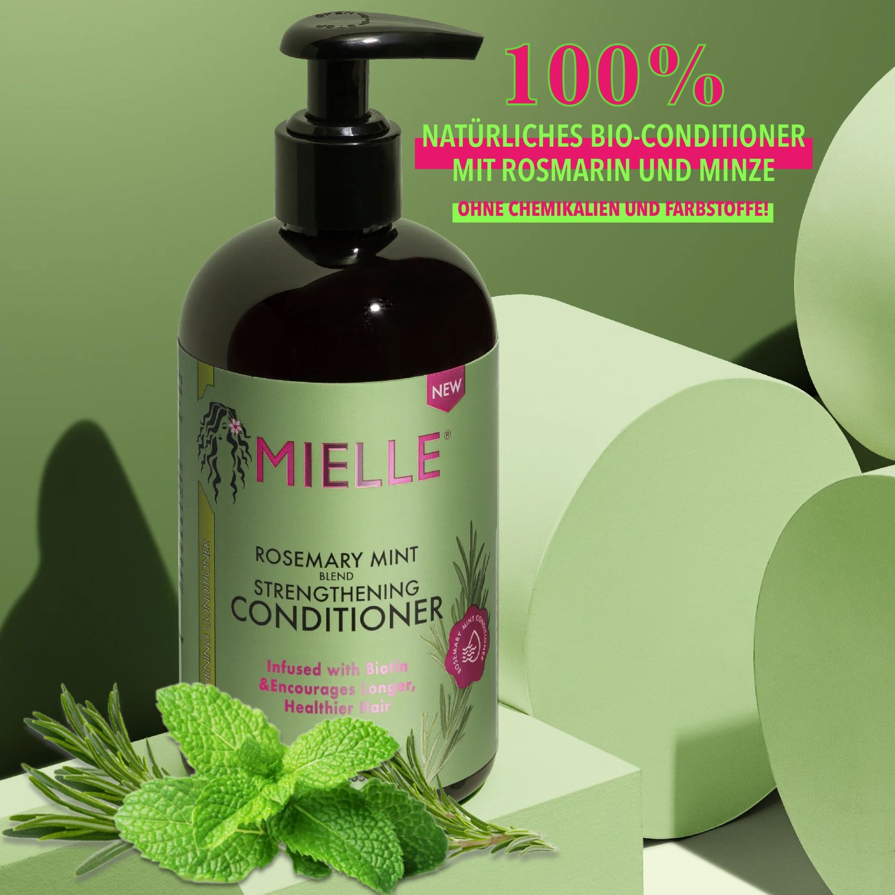 Mielle Organics Haarspülung Rosmarinöl Mint für Haarwachstum