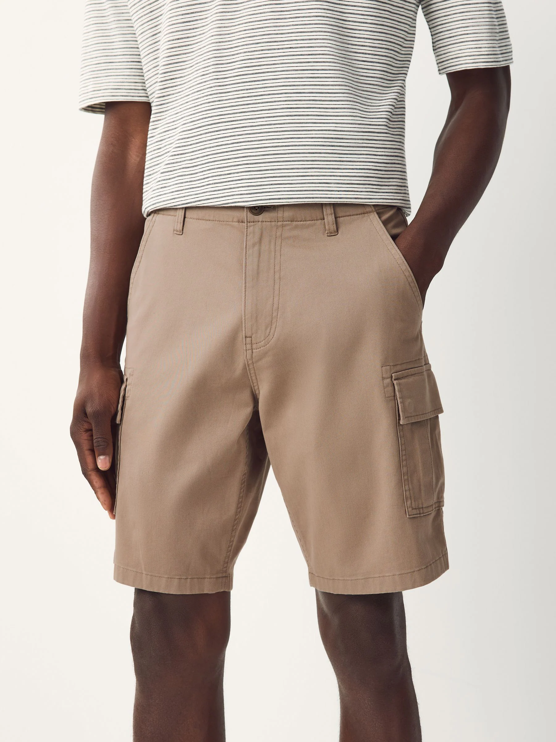 Bruin - Stretchy Korte cargobroek