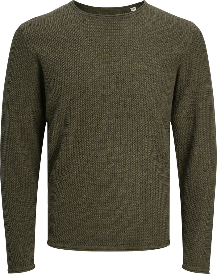 Jack & Jones JJECOOPER KNIT CREW NECK NOOS Olive night