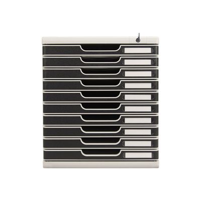 Exacompta Modulo Office - Module de classement 10 tiroirs - fermable à clé