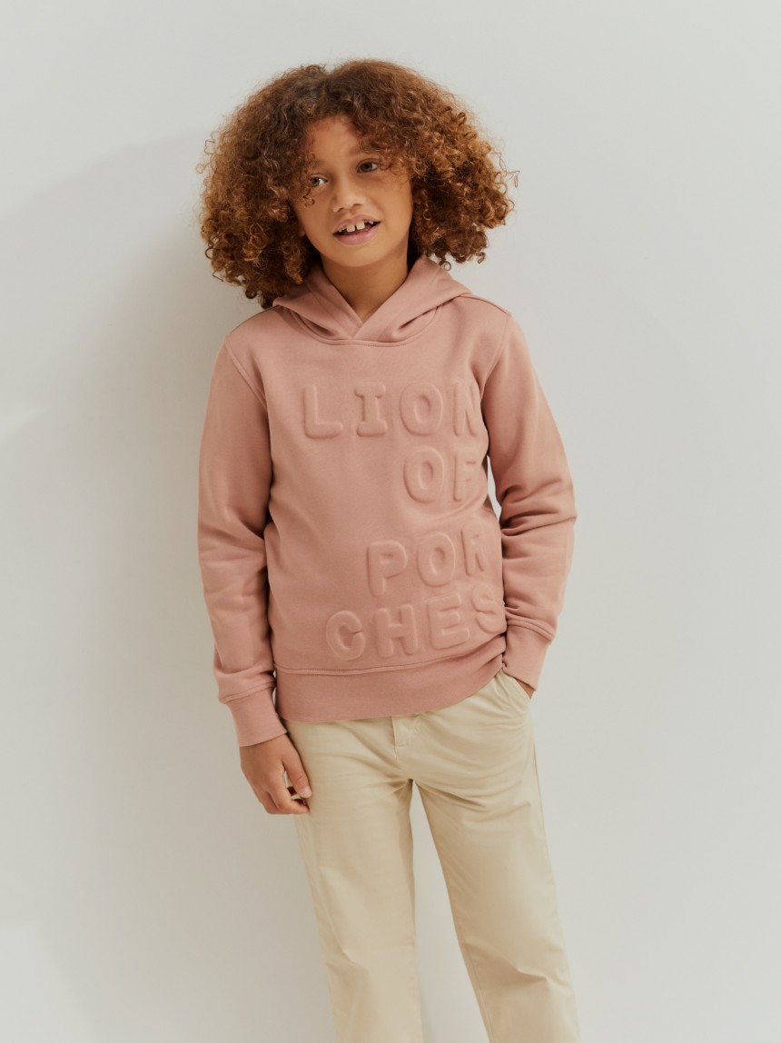 Sweater de algodão com capuz