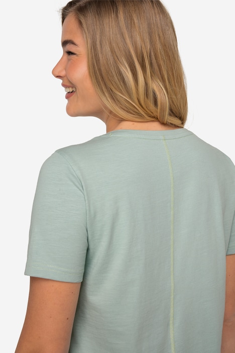 T-Shirt. Robbe, V-Ausschnitt, Halbarm