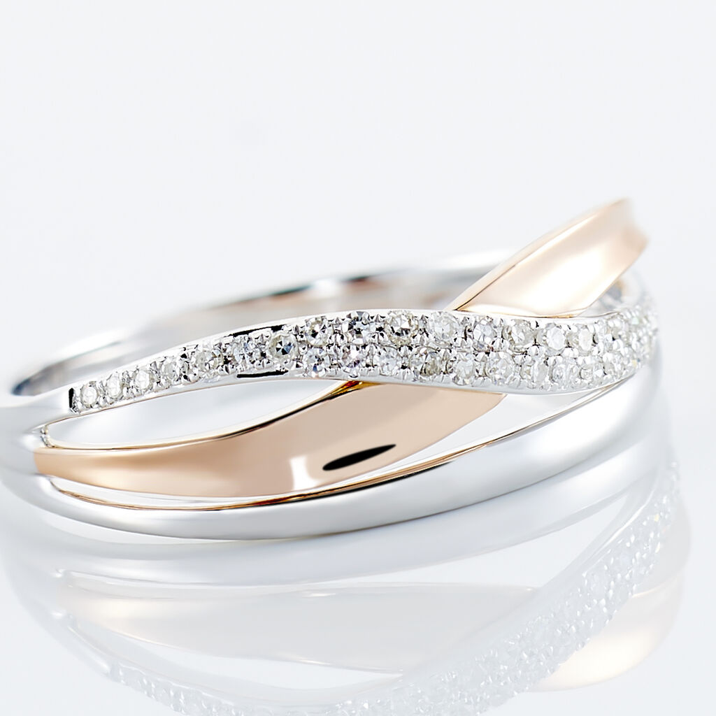 Bague Nene Or Bicolore Diamant
