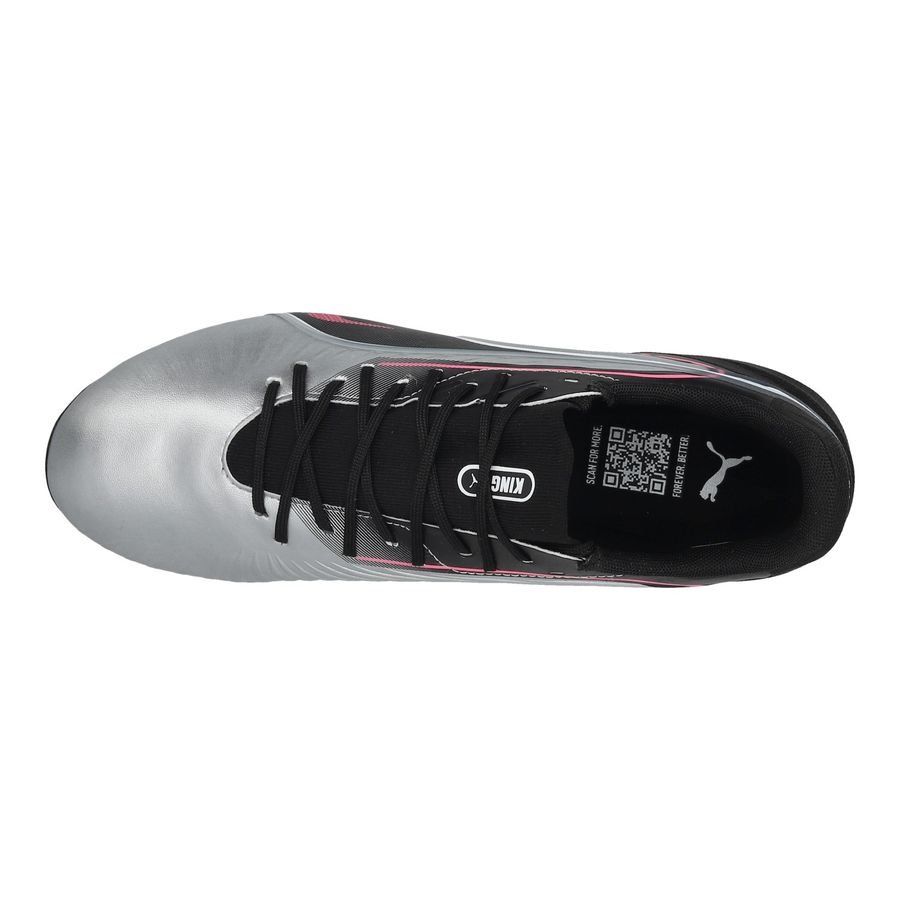 PUMA King Match FG/AG Audacity - Argenté/Noir/Sun Struck/Blanc