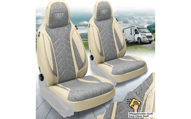 Bremer-Sitzbezüge Wohnmobil Schonbezüge 2 Stück für Ducato / Jumper / Boxer