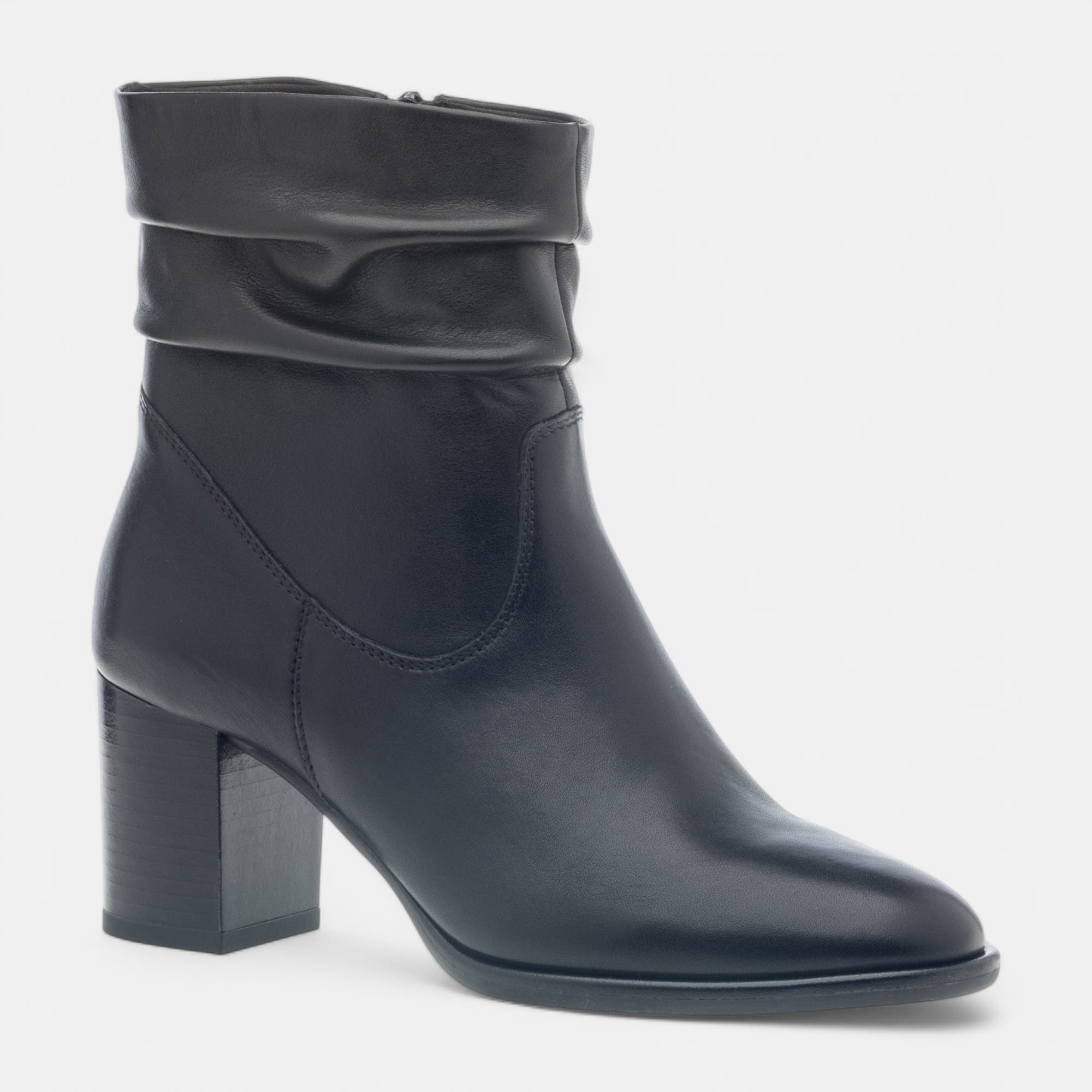 Bottines à talon Femme en cuir noir