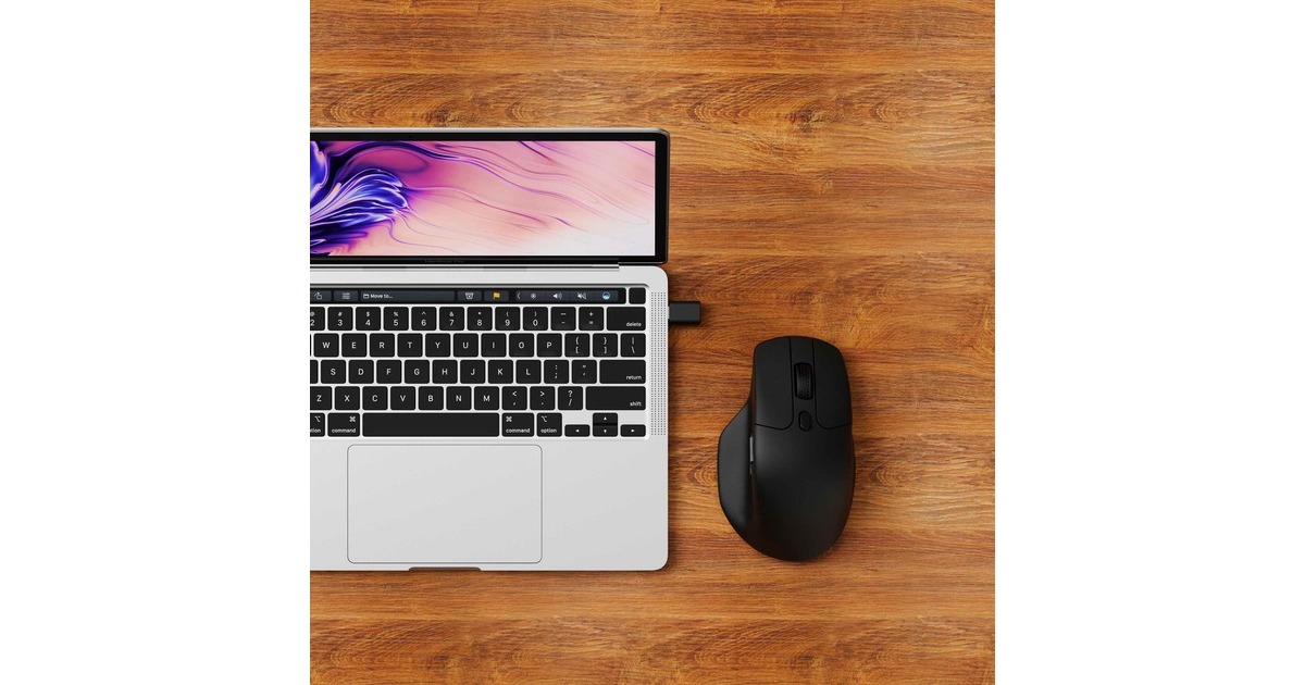 KeychronM6-A1 Wireless Mouse  (Zwart, 100 - 26000 DPI, USB-C / Bluetooth 5.1 / 2.4 GHz)