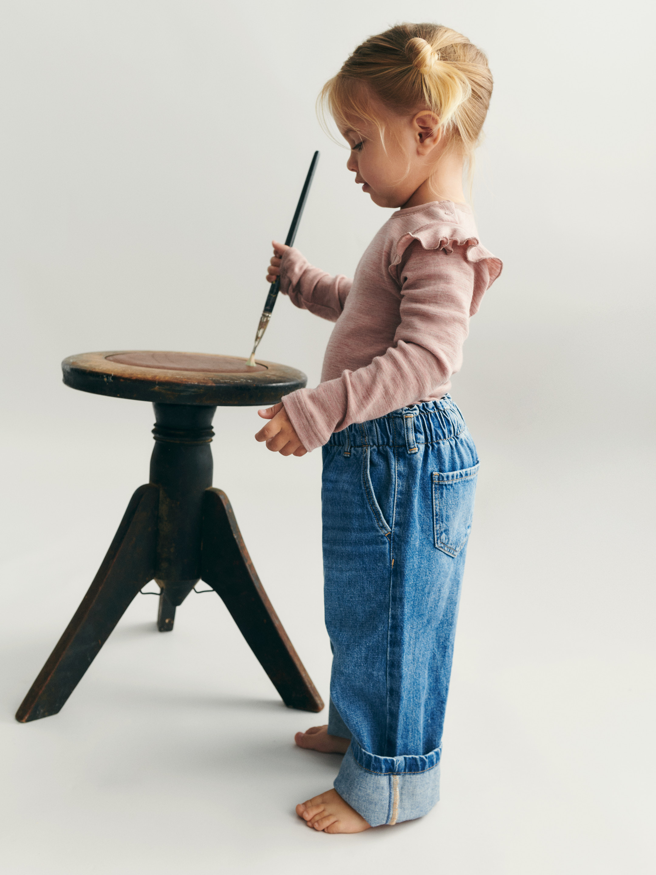 Shirt van merinowol voor baby's