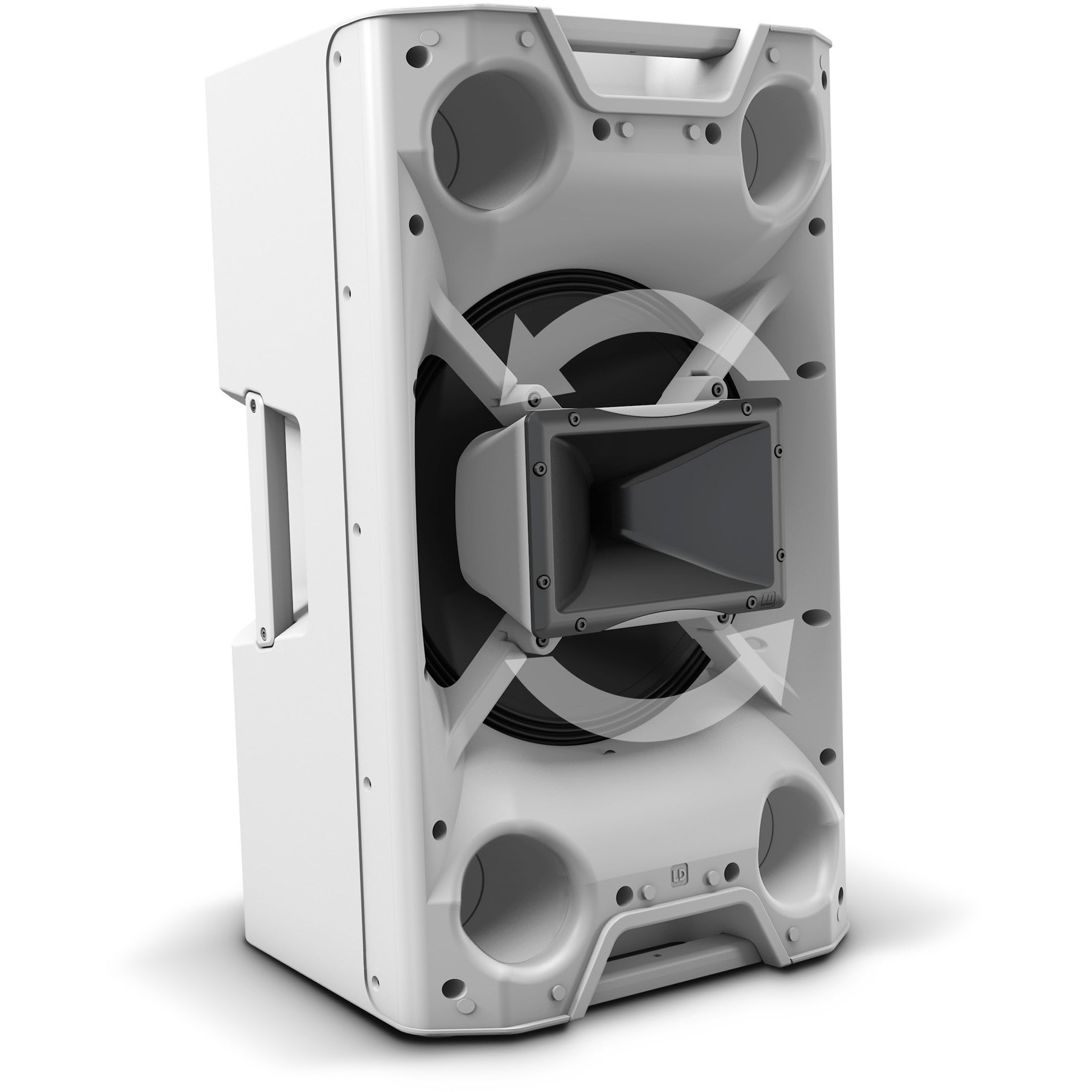 LD Systems ICOA 15 A BT W 15 inch actieve coaxiale PA luidspreker (wit)
