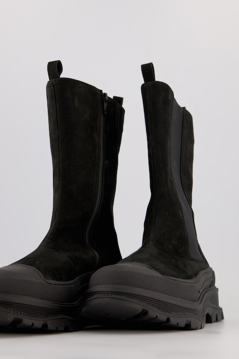 Chelsea-Boots, Elastikeinsatz, Reißverschluss, Weite H