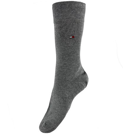 Tommy Hilfiger Strømper - 2-pak - Classic - Gråmeleret