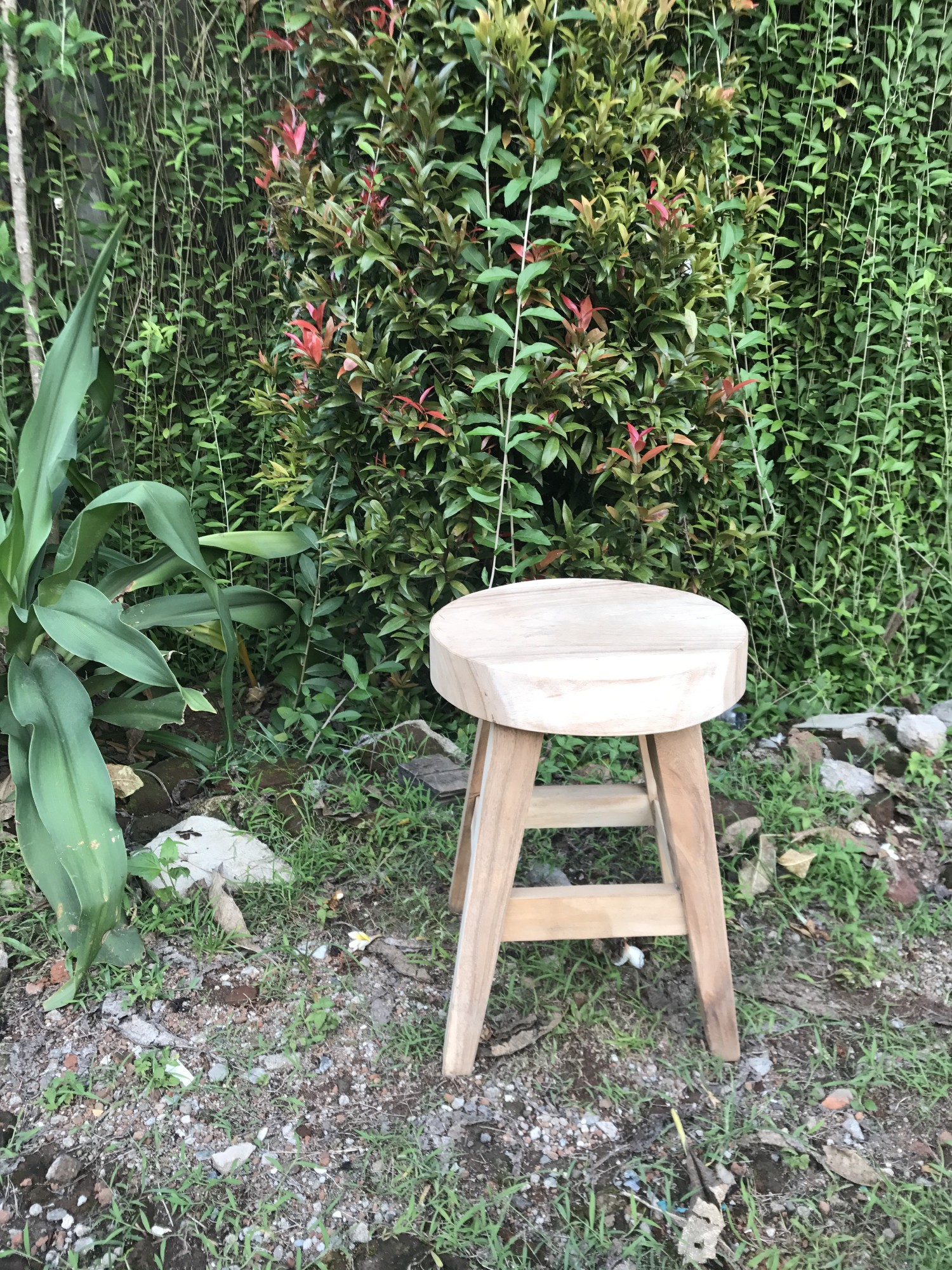 Hocker 'Nusa', T 35 cm, B 35 cm, H 45 cm von fischer's lagerhaus