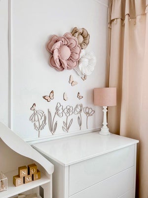 lis wycina Flowers & Butterflies Veggdekorasjon