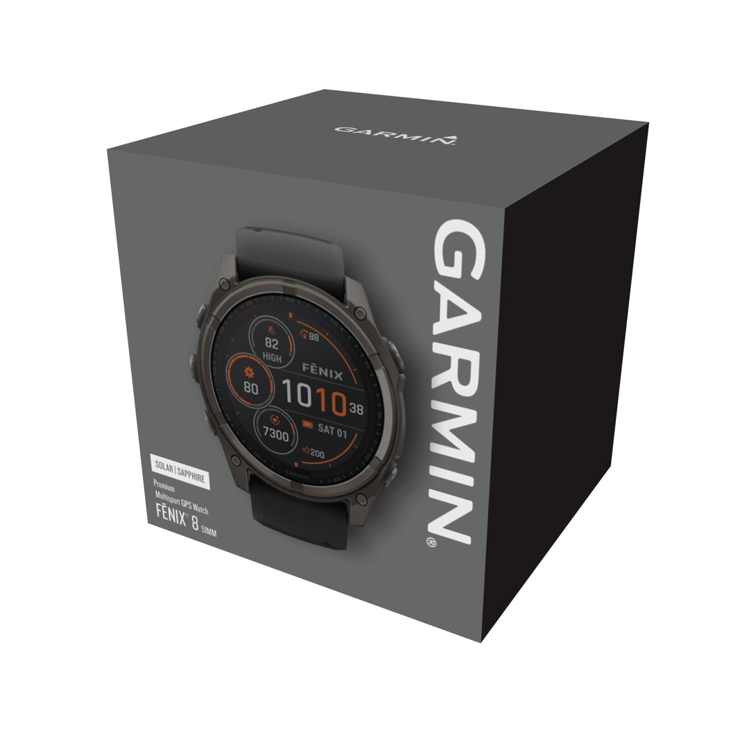 Garmin Fenix 8 - 51mm SOLAR Sapphire Graphit / Carbongrau