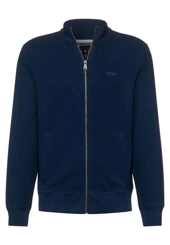Sweatjacke mit Zipper - navy blue