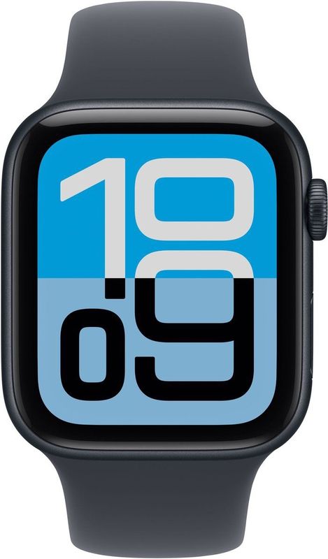Apple - Watch SE 3 - Smartwatch - 44mm - Midnight Aluminium Case - Midnight Sport Band M/L