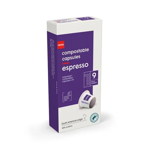 10 capsules de café espresso