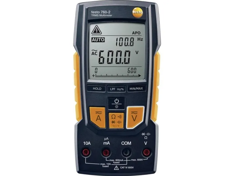 Testo 760-2, LCD, Batterier, AAA, 167 mm, 45 mm, 85 mm