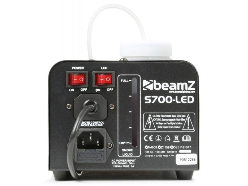 BeamZ Nebelmaschine S700-LED Ice Nebelmaschine mit Eis-Effekt