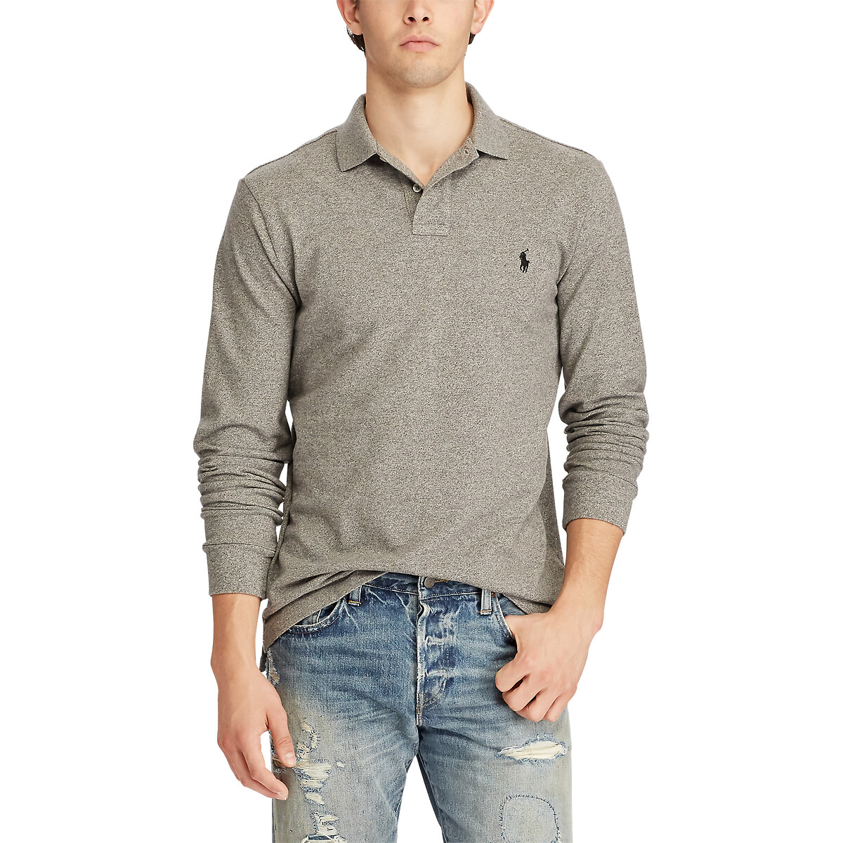 POLO RALPH LAUREN<br>Camisa pólo slim fit em piqué