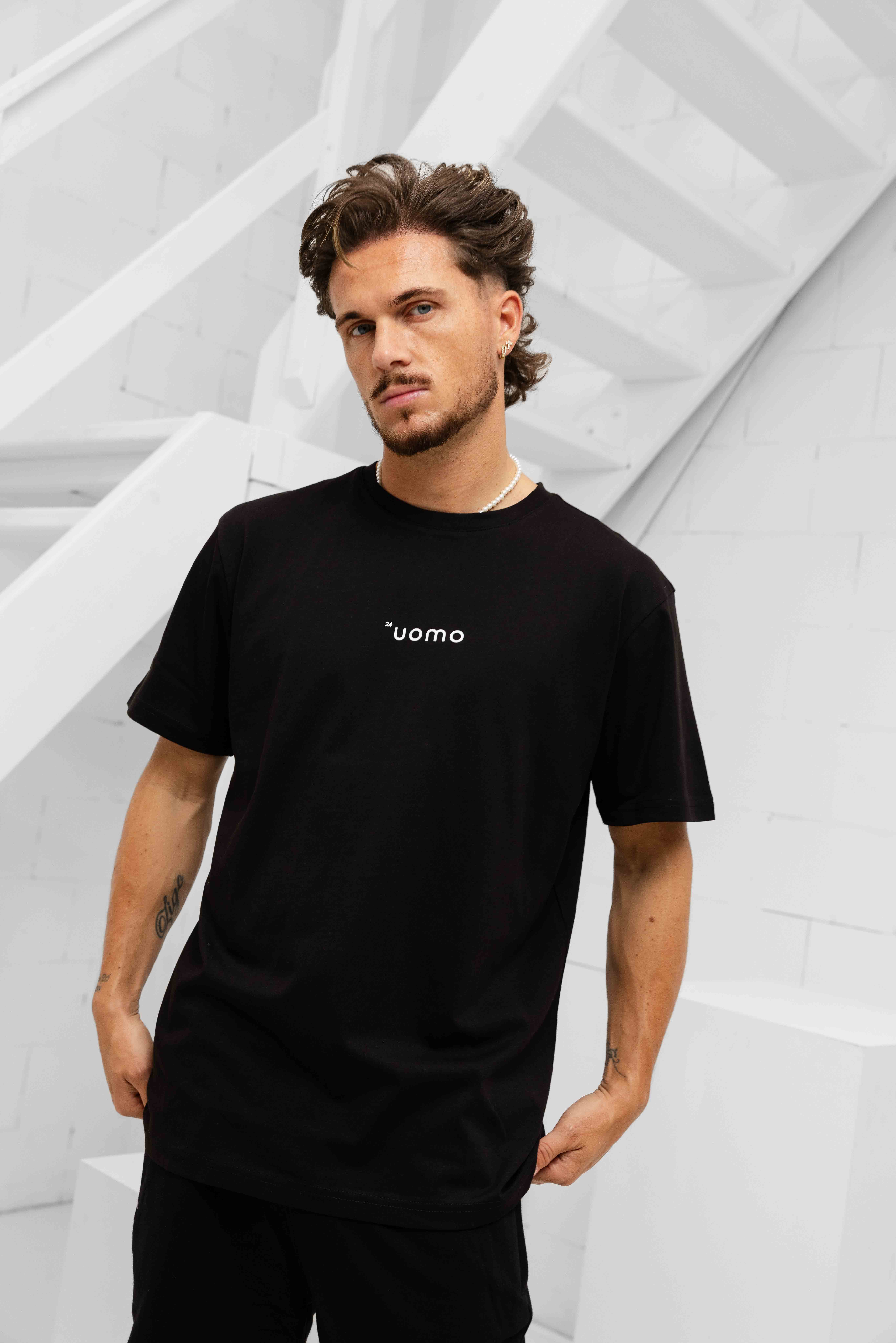 24 Uomo Basic Zomerset Heren Zwart