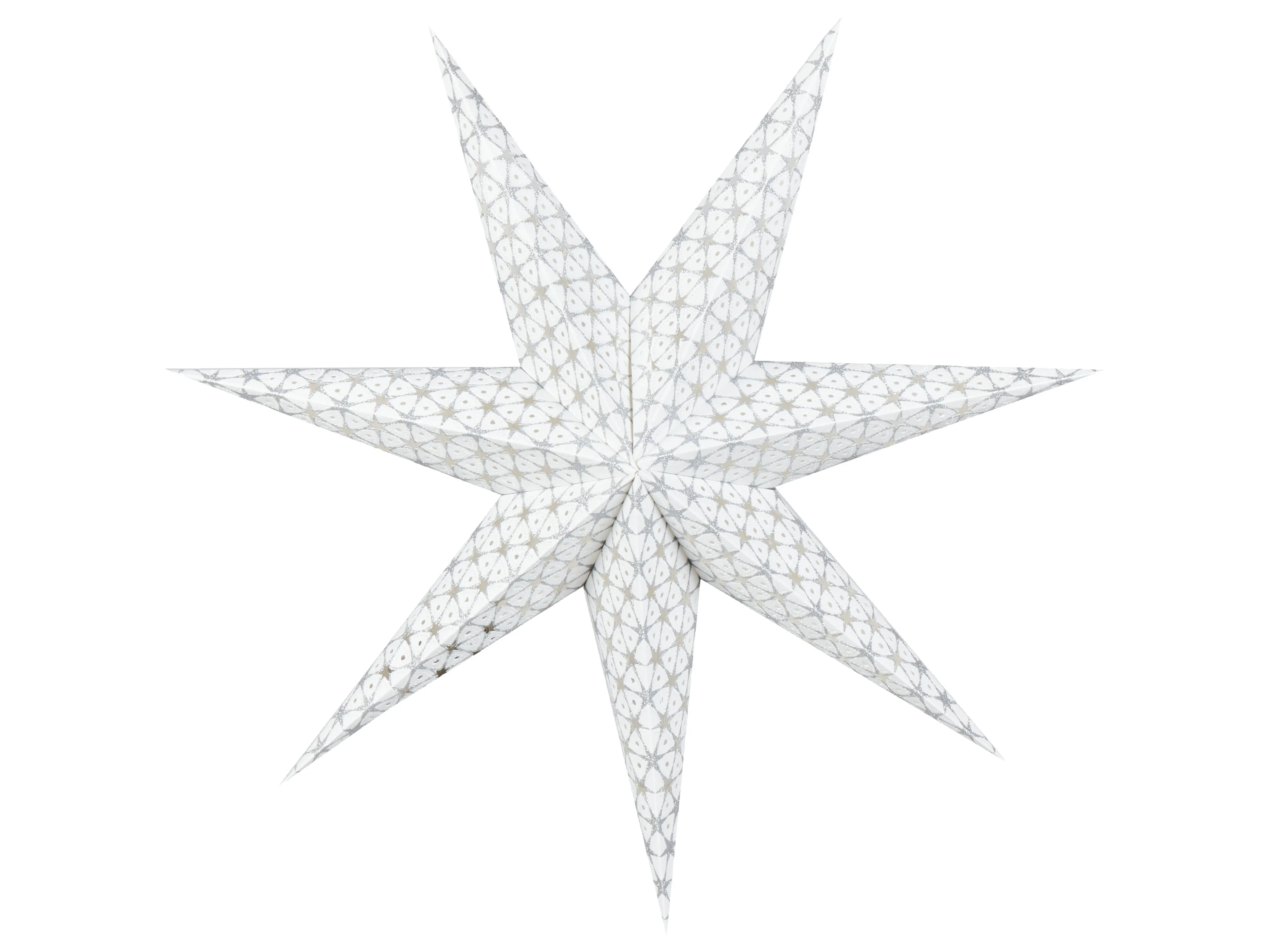 Set van 4 hangende decoraties LED TRISUL Ster 60 cm Meerkleurig