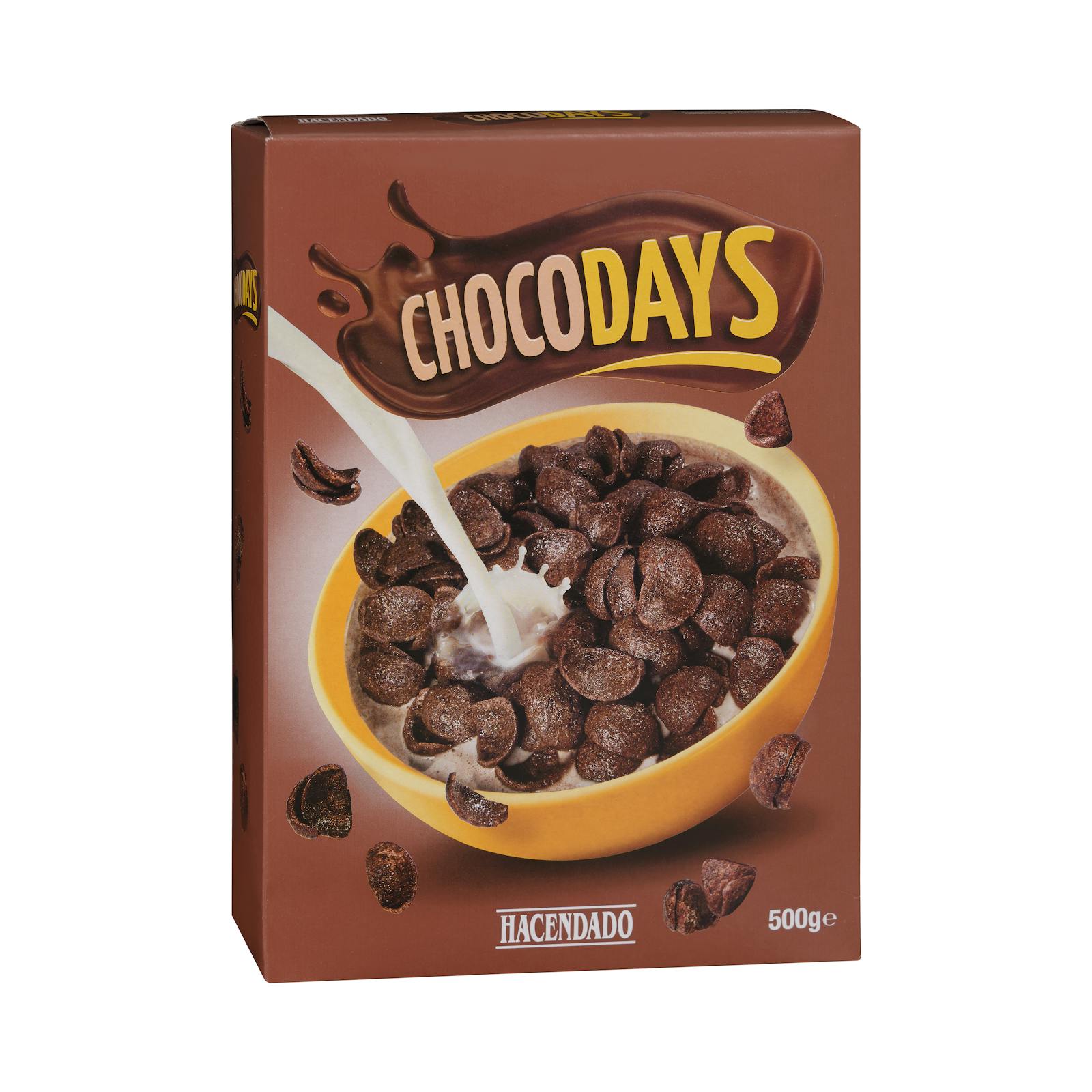 Céréales aux flocons de blé et au chocolat Hacendado Chocodays