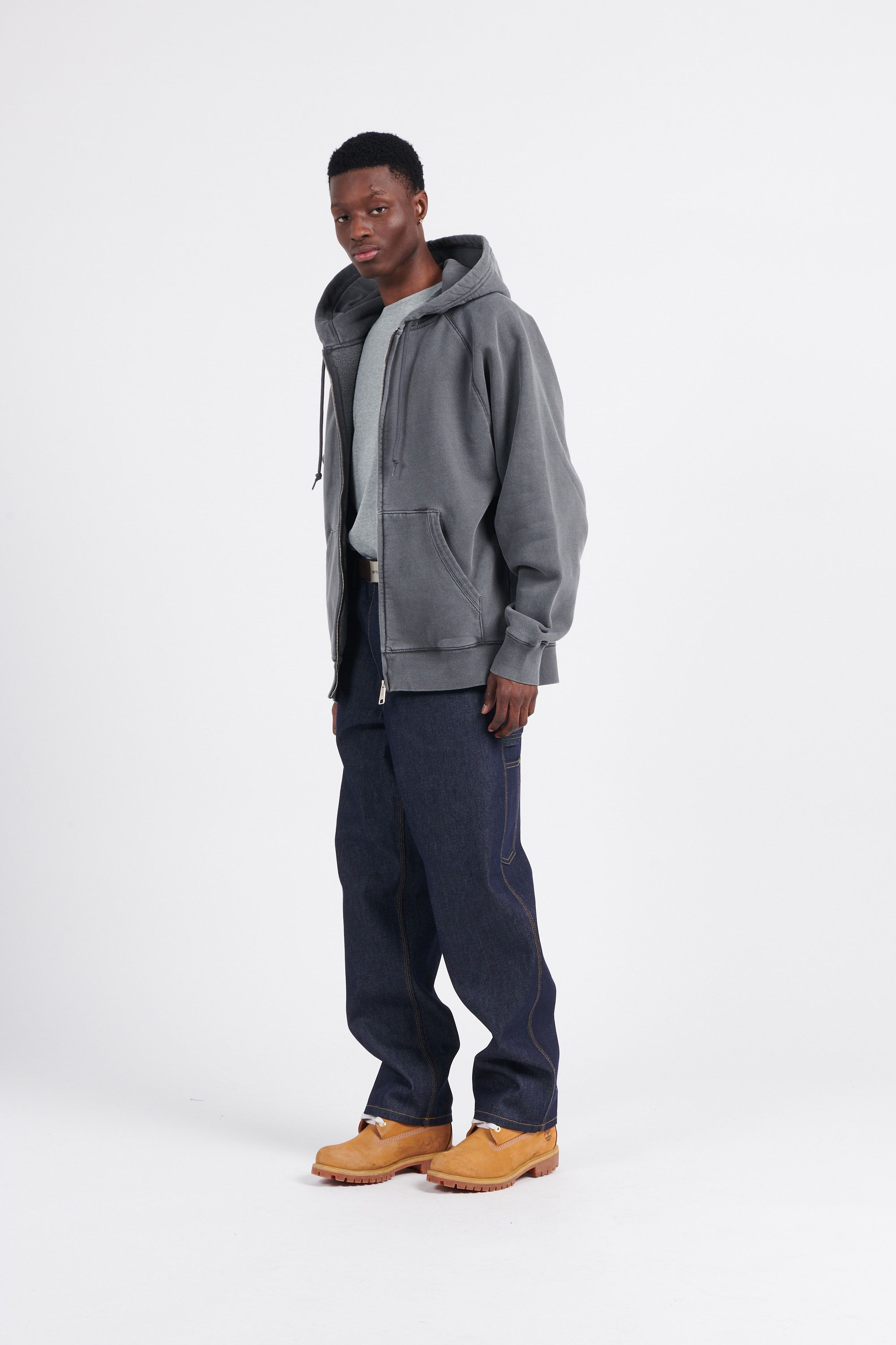 CARHARTT WIP Hoodie zippé Hooded Taos Jacket Gris