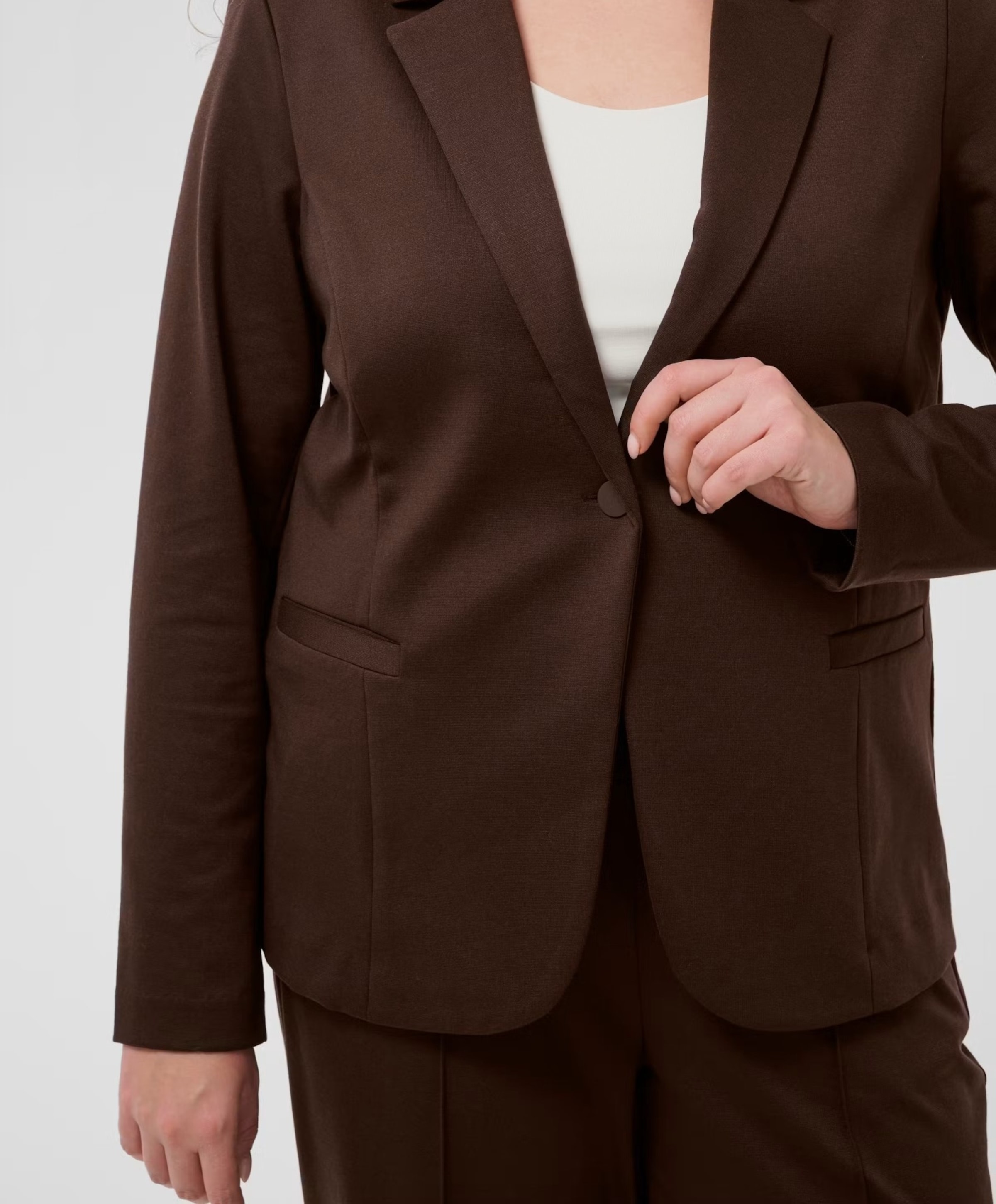 KAFFE Curve Dames blazer bruin