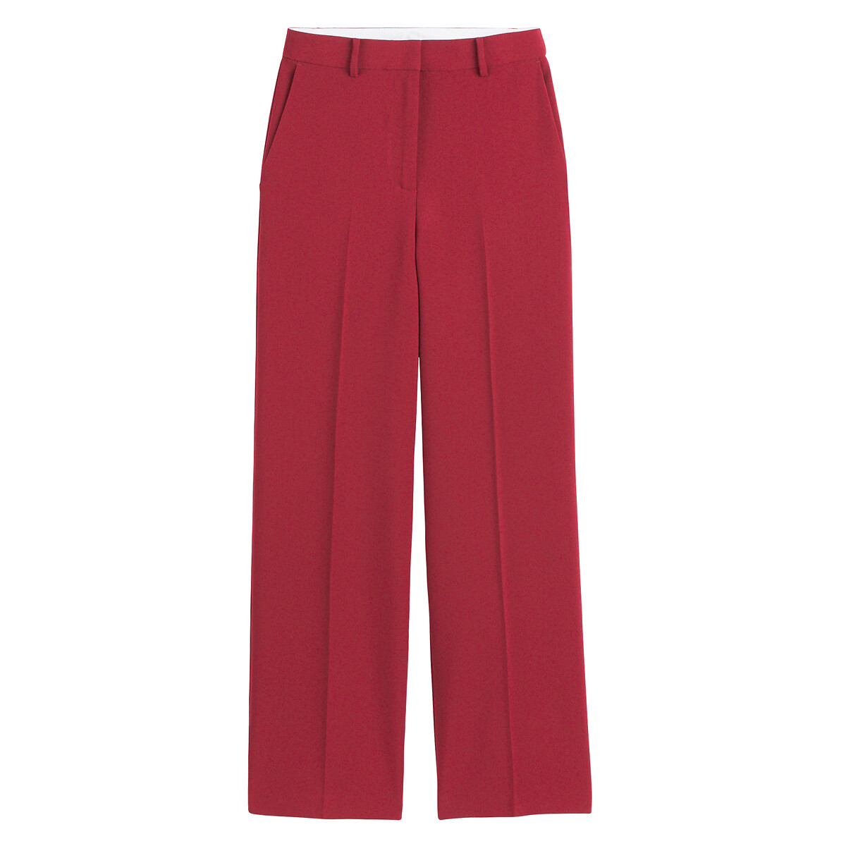 COLEÇÕES LA REDOUTE<br>Calças largas em poliviscose