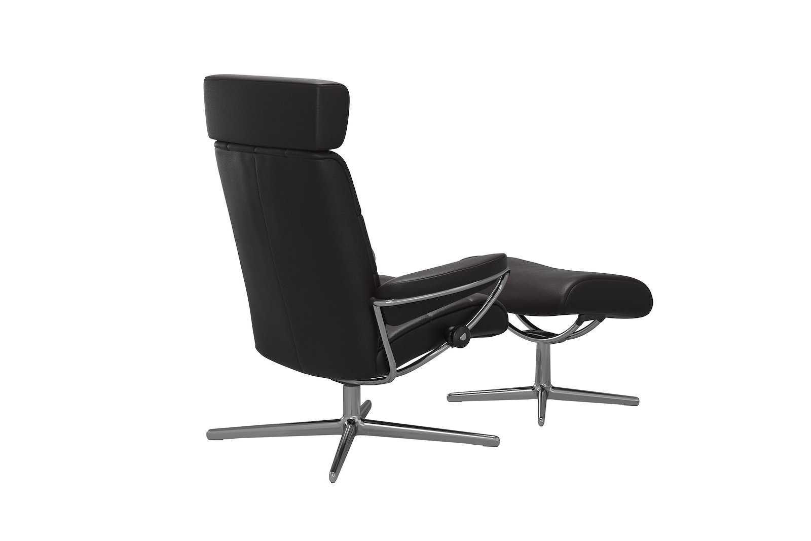London lenestol m/krakk Hud Noblesse Brown - Cross - Chrome