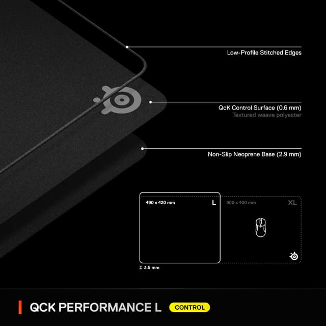 SteelSeries QCK Performance Control musemåtte