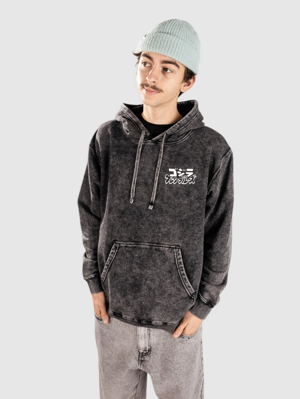 Santa Cruz X Godzilla Hand Hoodie black
