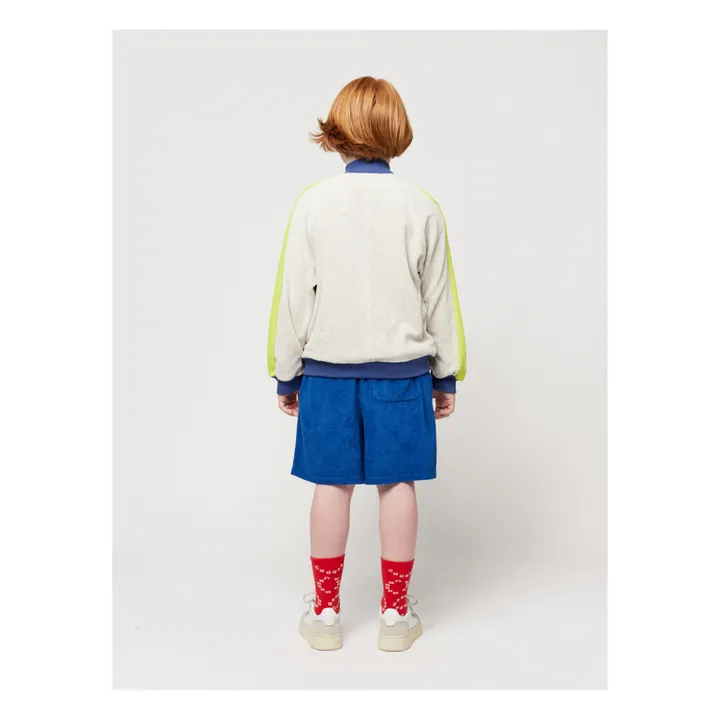 Bobo Choses Sweat Zippé Coton Bio Eponge Shadow | Gris