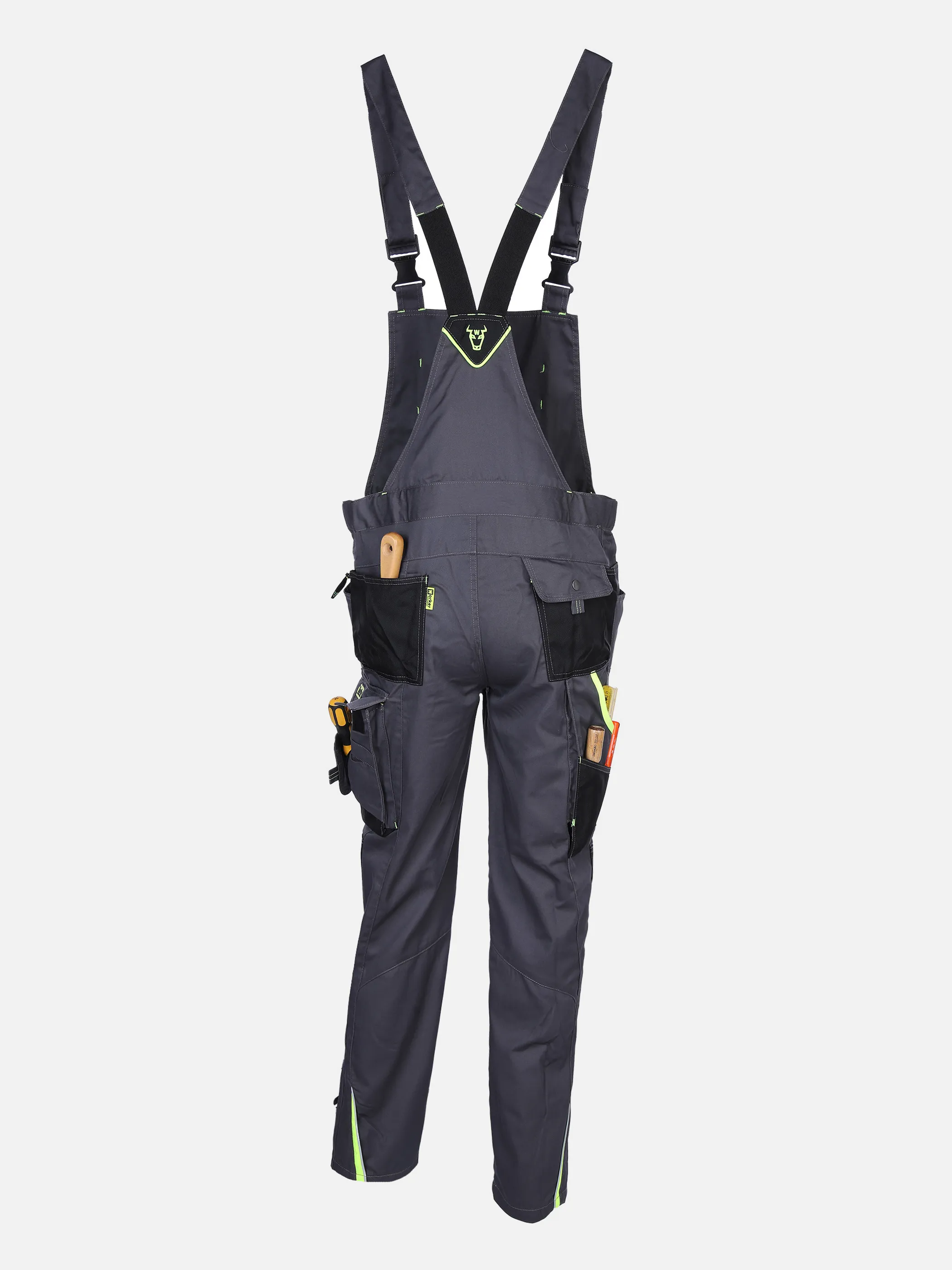 Herren Latz-Arbeitshose mit Neondetails