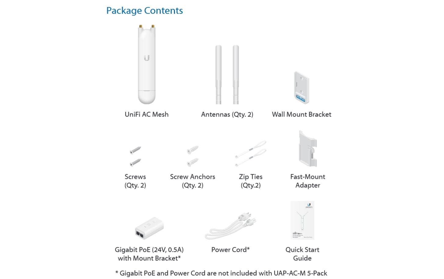 Outdoor Access Point UniFi Mesh UAP-AC-MAccess Point mit Mesh-Funktionalität