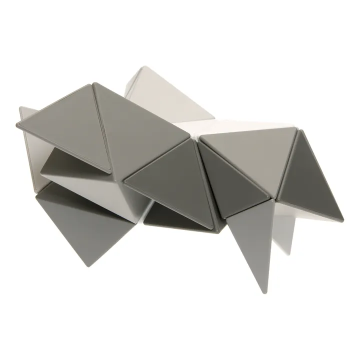 Trido Jeu de construction magnétique Greyscale - Set de 24 pièces