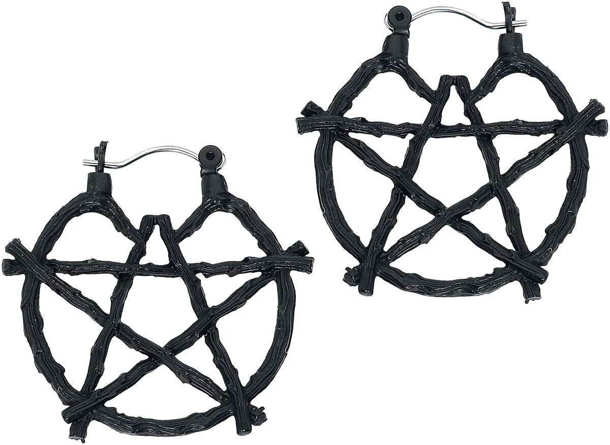Pentagramme | Gothicana by EMP Boucles d'oreilles