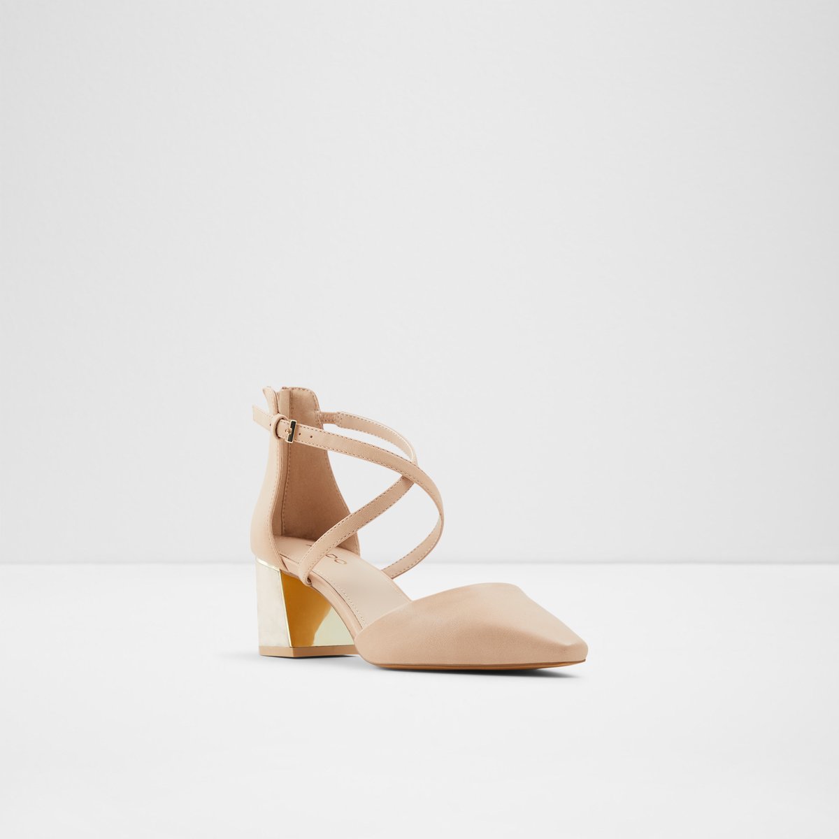 Grarwen Light Beige Women Block Heels