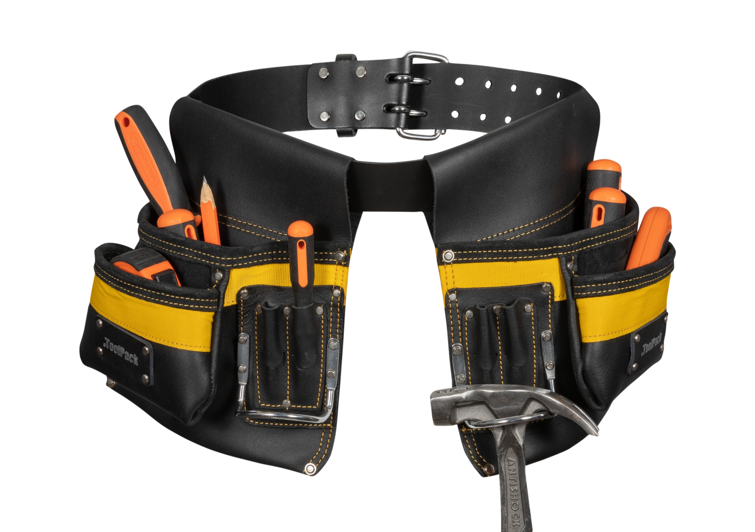ToolPack 360.074 Industriele leren gereedschapgordel - Geolied leer