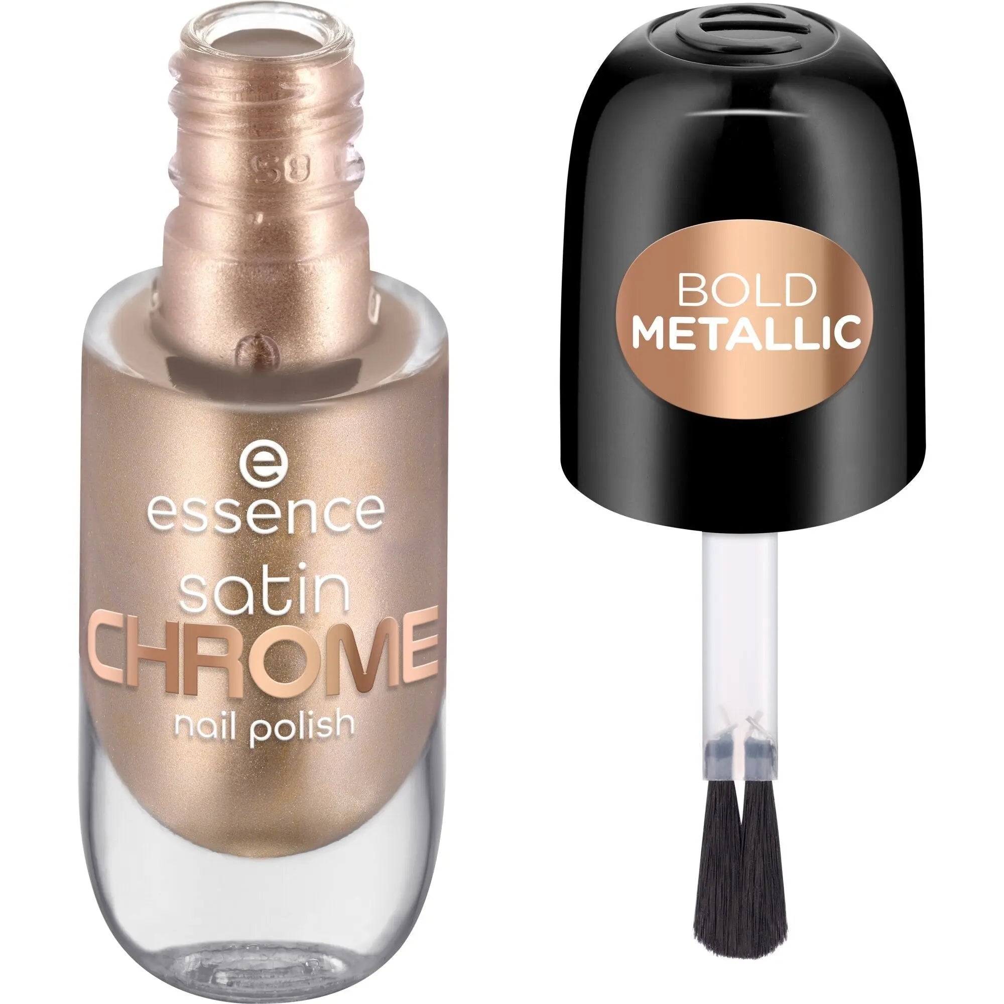 Satin Chrome Nail Polish 01 Robotic Rose