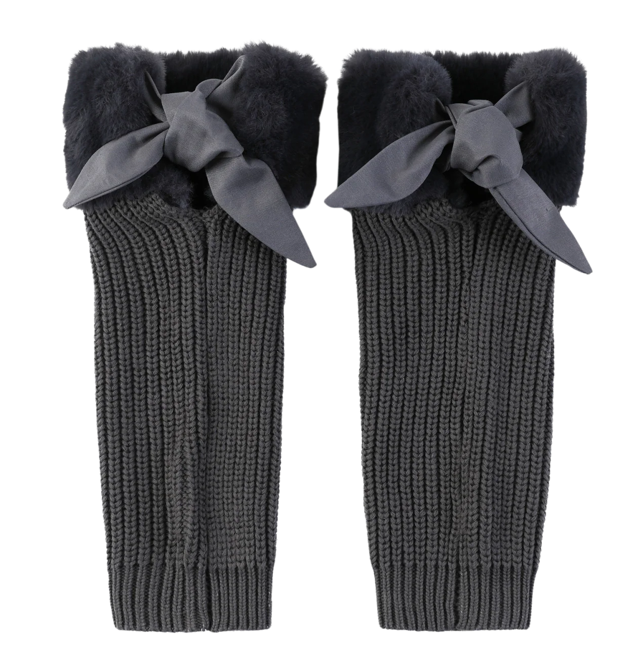 Gina Leg Warmers | Blue Grey Teddy