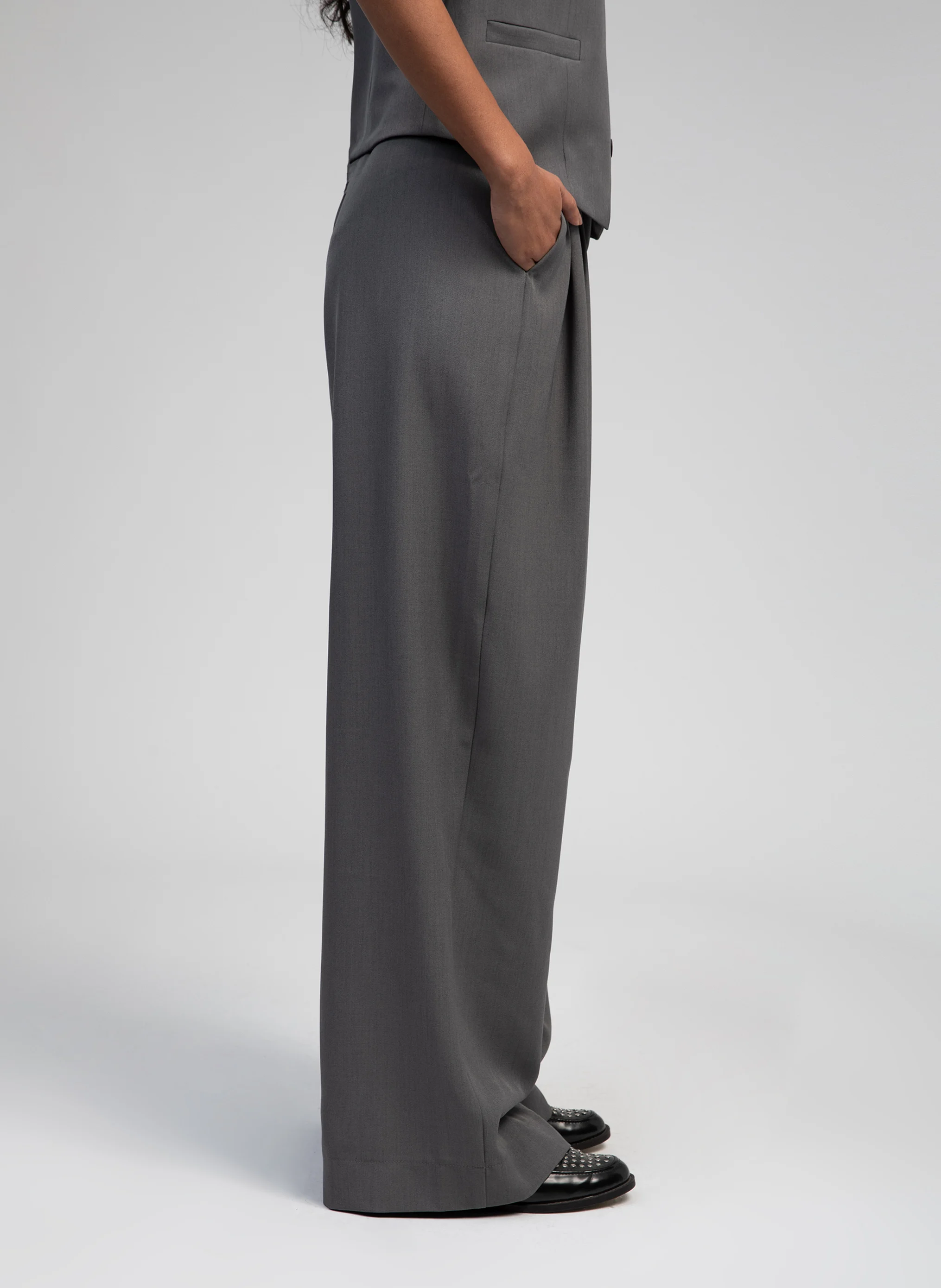 PEPINA - Pantalon large | Gris