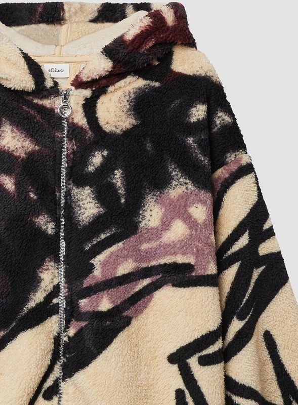 s.Oliver - Vest - Polyester - Met Capuchon - All-over Print