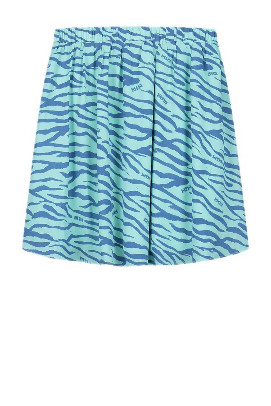 NIK&NIK rok Kenley met zebraprint helderblauw/donkerblauw