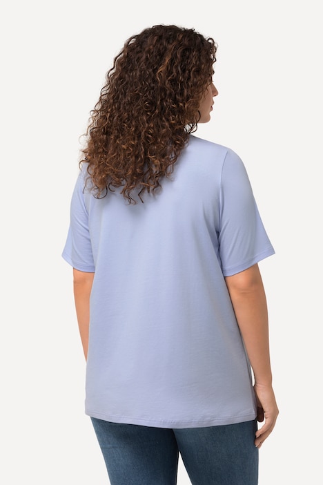 T-Shirt, A-Linie, Rundhalsausschnitt, Halbarm