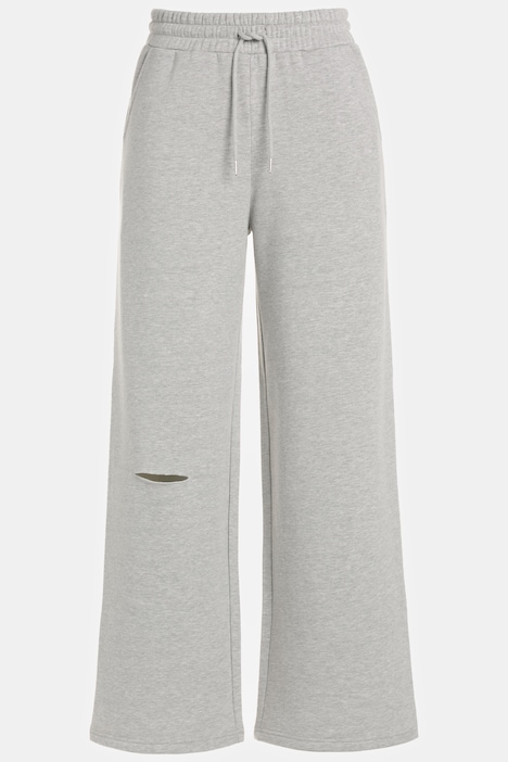 Jogginghose, Wide Fit, Knie Cut-Out, Elastikbund