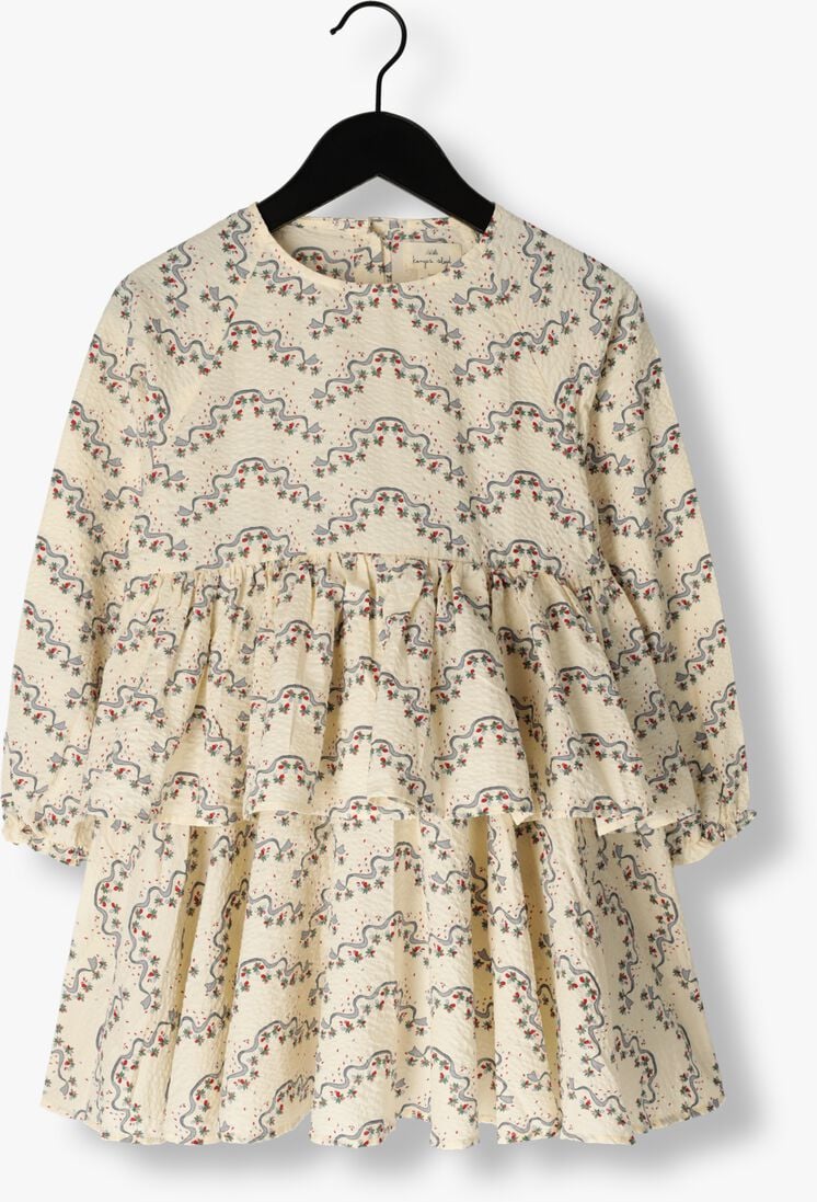 KONGES SLOJD beige konges slojd mini jurk etty dress
