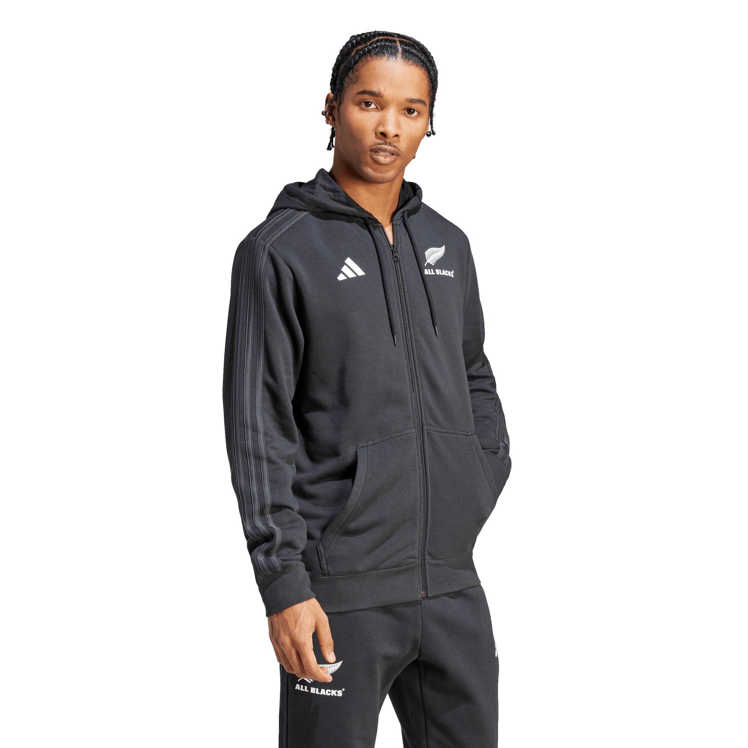 adidas All Blacks 3 Stripe Full Zip Hoodie 2023 Adults