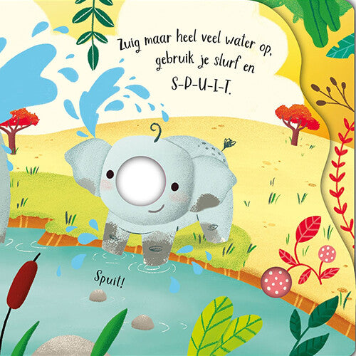 Uitgeverij usborne voelboekje wiebelende olifanten
